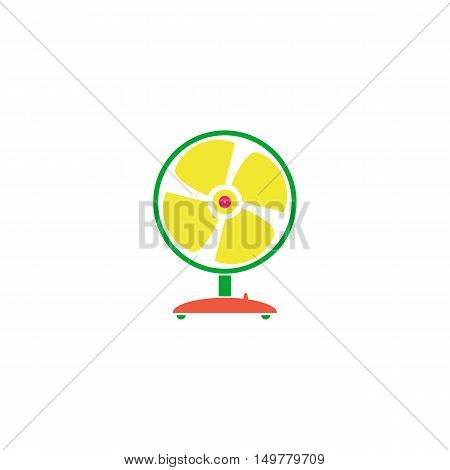 Fan Icon Vector. Flat simple color pictogram