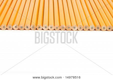 Row of Unsharpened Pencils