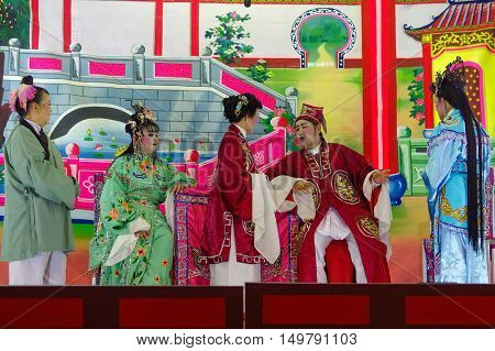 GEORGTOWN PENANG MALAYSIA - NOV. 18. 2016: A China musical theater during a Festival in this city