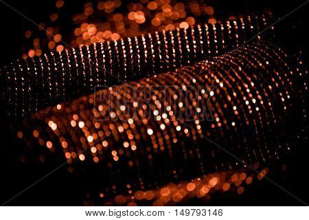 draped lurex fabric - warm copper colorspace