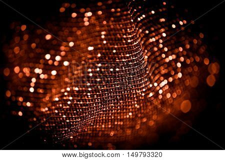 draped lurex fabric - warm copper colorspace