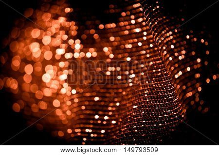 draped lurex fabric - warm copper colorspace