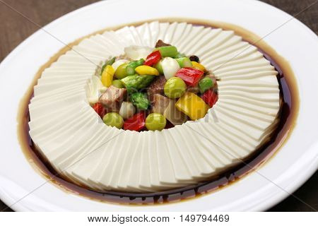one thousand leaves tofu, chinese bean curd cuisine
