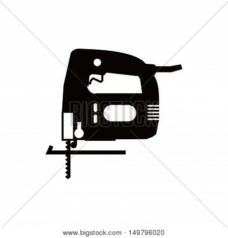 fretsaw icon stock vector illustration flat design