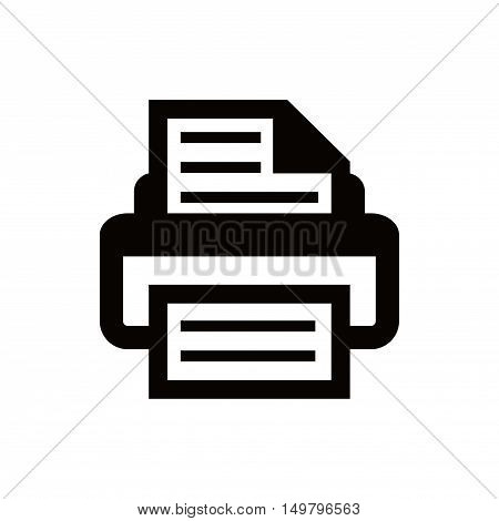 print icon stock vector illustration flat design