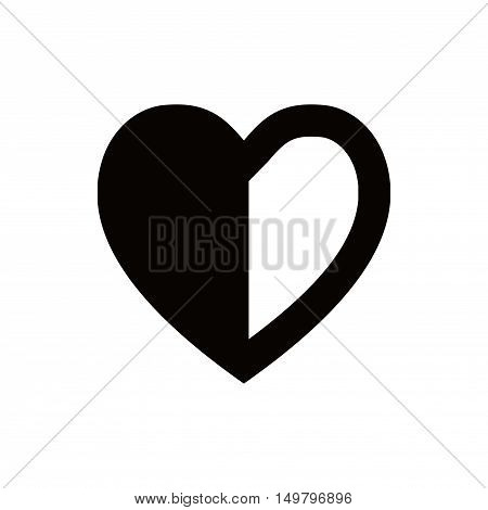 heart icon stock vector illustration flat design