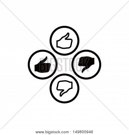 stock vector thumbs up icon vector like icon social network vector icon for app web site etc