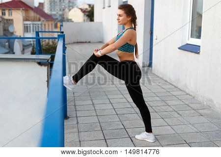 Girl During  Evening Training