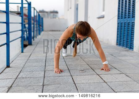 Girl During  Evening Training