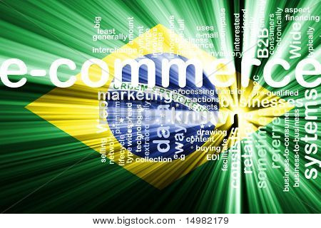 Vlag van Brazilië, nationale land symbool illustratie internet e-commerce