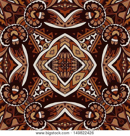 tribal ethnic bohemia fashion abstract floral indian pattern