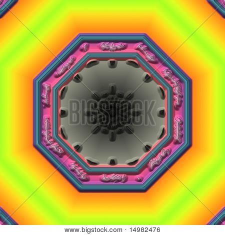 Mandala östlichen Entwurf abstrakter geometrischer Muster