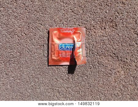 Condom Package Opened