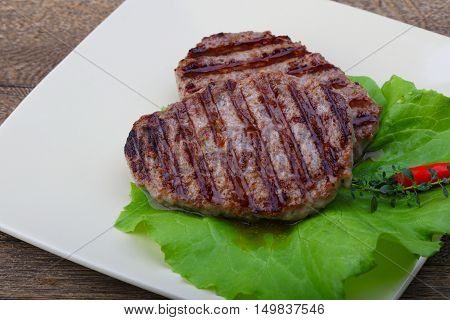 Grilled Burget Cutlet