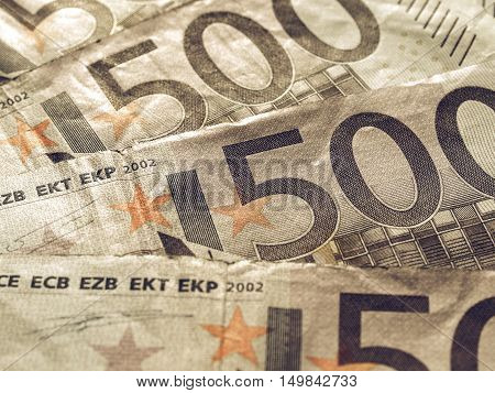 Vintage Euro Note