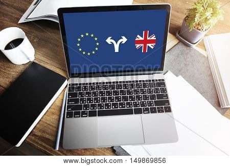 Brexit Bremain UK EU Referendum Concept