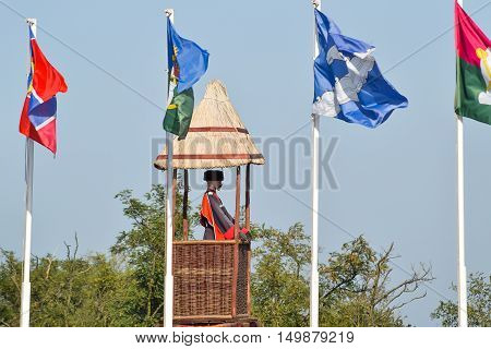 Number Of Different Flags With Coats Of Arms And Banners