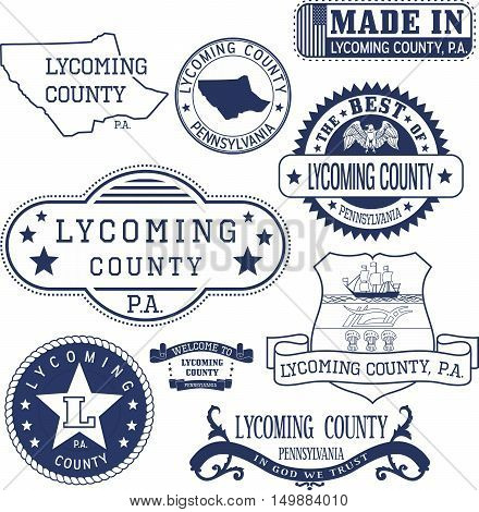Generic Stamps And Signs Of Lycoming County, Pa