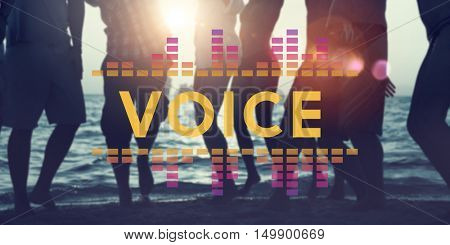Audio Digital Equalizer Music Tunes Sound Wave Graphic Concept
