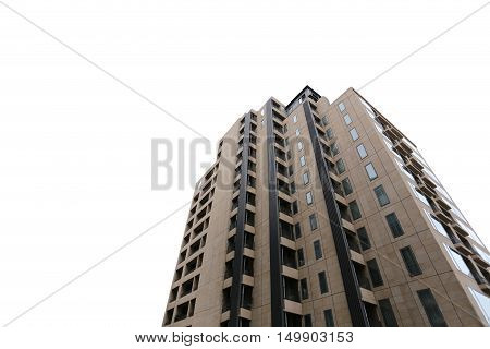 high business skyscraper isolated on a white background and have clipping paths.