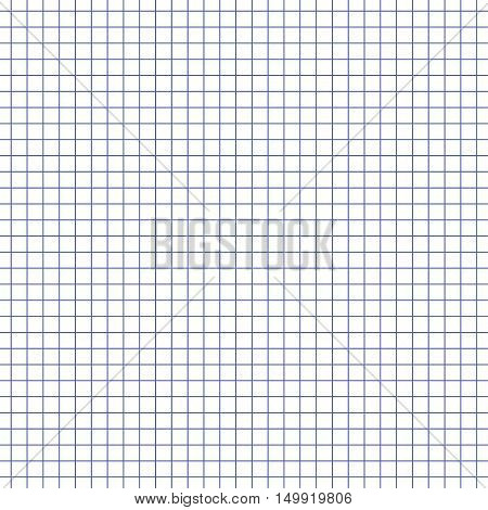 School notebook paper. Notebook paper sheet. Vector illustration