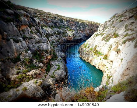 Wonderful beach named Wied L-Ghasri found in Gozo