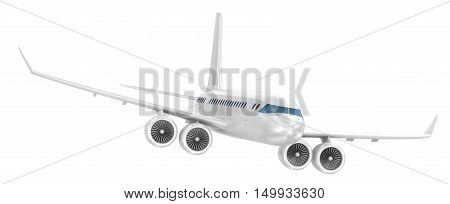 Large passenger plane. .3D render