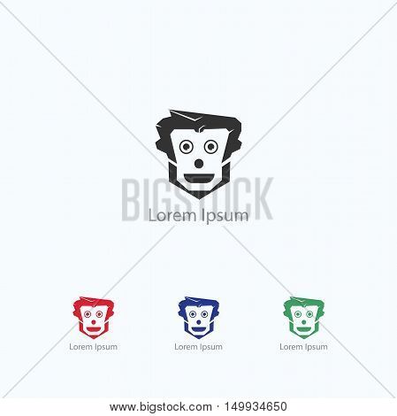 Robot logo, futuristic technology vector, mechanical, machine