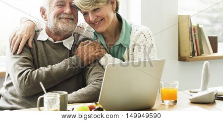 Senior Couple Living Casual Pensioner Social Concept