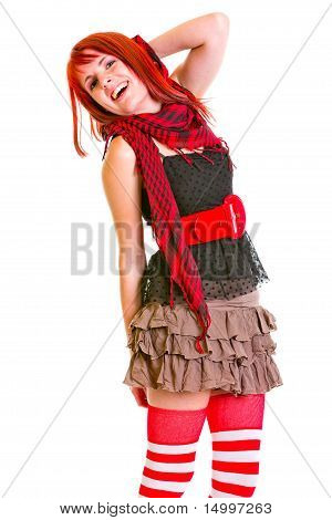 Ridere teengirl affascinante