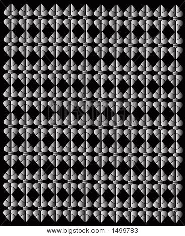 Modello grigio su sfondo nero