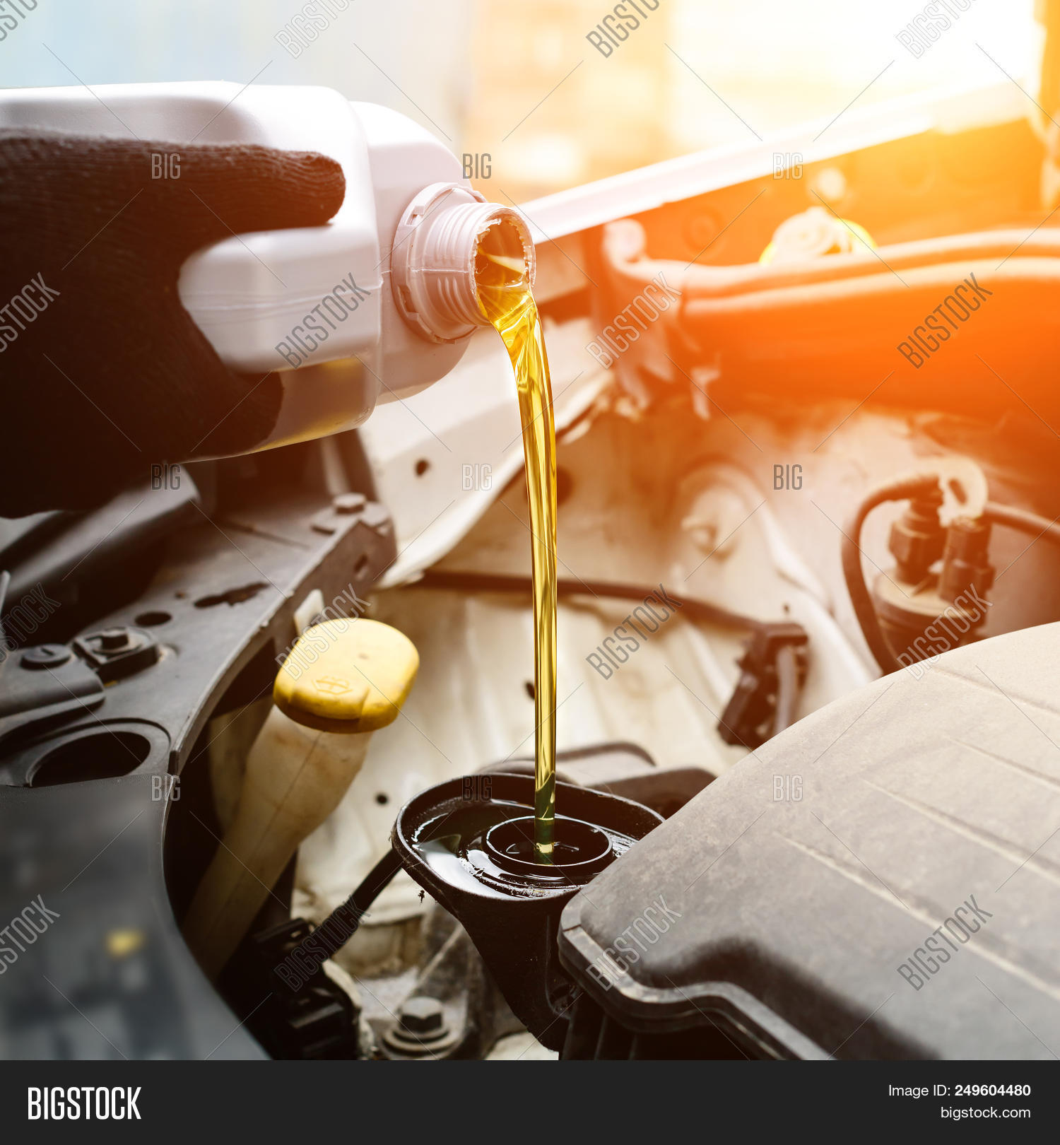Fresh Oil Being Poured Image & Photo (Free Trial) Bigstock