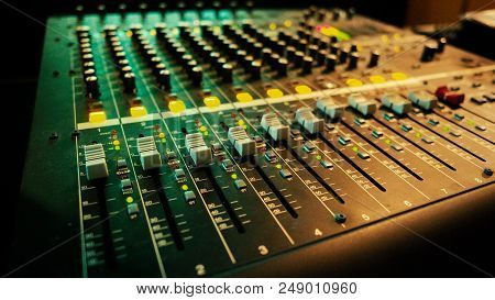Analog Audio Sound Mixer Controller Panel