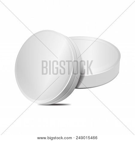White Carton Cheese, With Triangles Pack. Vector Illustration. Set Of Realistic Packaging Mockup Tem