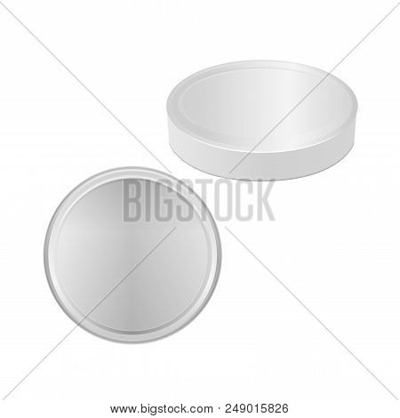 White Carton Cheese, With Triangles Pack. Vector Set Of Realistic Packaging Mockup Template For Your