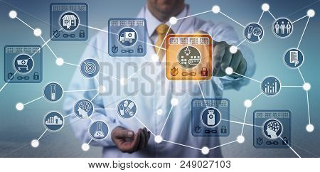 Unrecognizable Pharmaceutical Logistician Using Internet Of Things Solution Based On Blockchain Tech