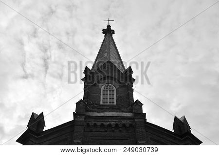 The Church Of The Resurrection Of Christ In Tsarskoe Selo, Suburb Of Saint Petersburg, Russia. Black