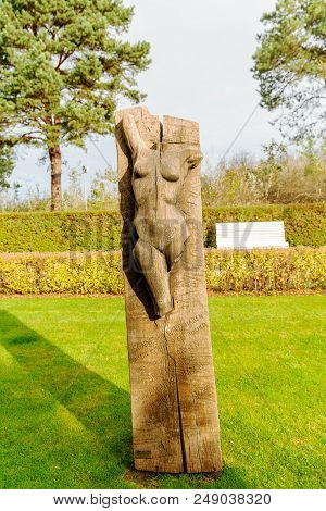 Wooden Sculptures In Zinnowitz, Usedom, Germany