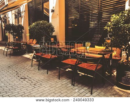 Outdoor Cafes In The Shardeni Street Of Old Town Tbilisi, Georgia