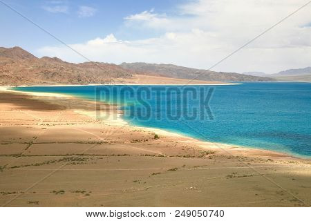 The Orto-tokoy Water Reservoir On The Way To Kochkor And Naryn City, Kyrgyzstan