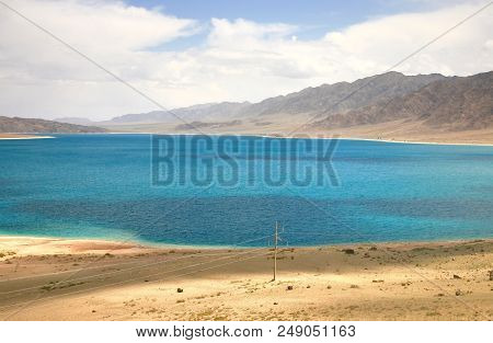 The Orto-tokoy Water Reservoir On The Way To Kochkor And Naryn City, Kyrgyzstan