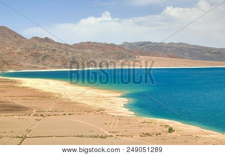 The Orto-tokoy Water Reservoir On The Way To Kochkor And Naryn City, Kyrgyzstan