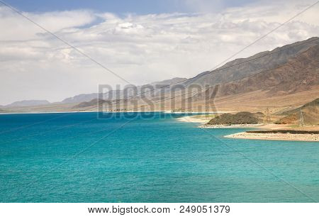 The Orto-tokoy Water Reservoir On The Way To Kochkor And Naryn City, Kyrgyzstan