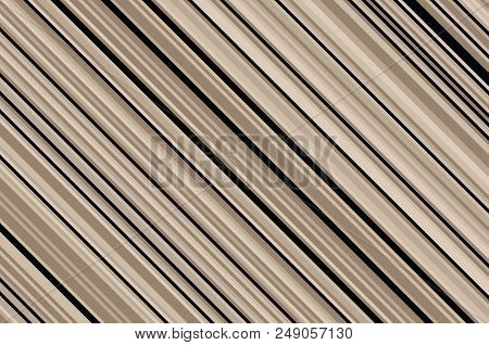 Elegant Beige Pattern With Diagonal Stripes. Simple, Light Geometric Background. Vector Illustration