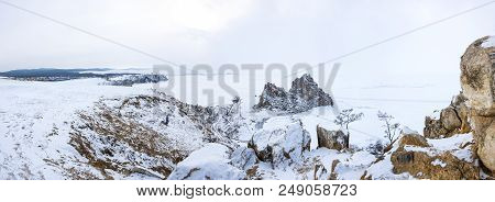 View Of Lake Baikal, The Deepest And Largest Freshwater Lake By Volume In The World, Located In Sout