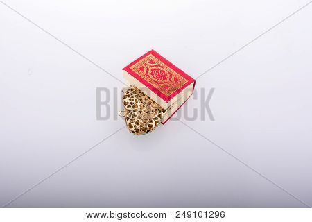 Heart Shape  And Islamic Holy Book Quran Mini Size