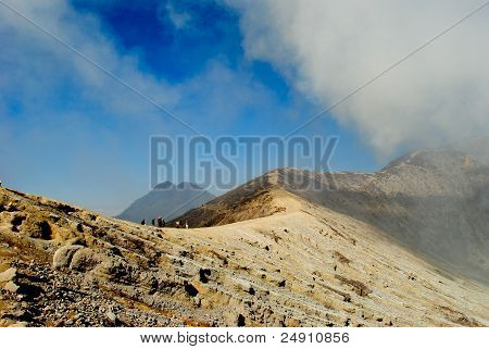 Hill above the Ijen Crater