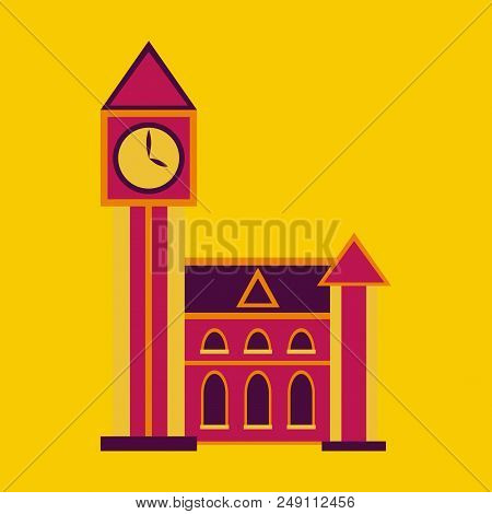 High Quality, Detailed Most Famous World Landmark. Vector Illustration Of The Big Ben, The Symbol Of