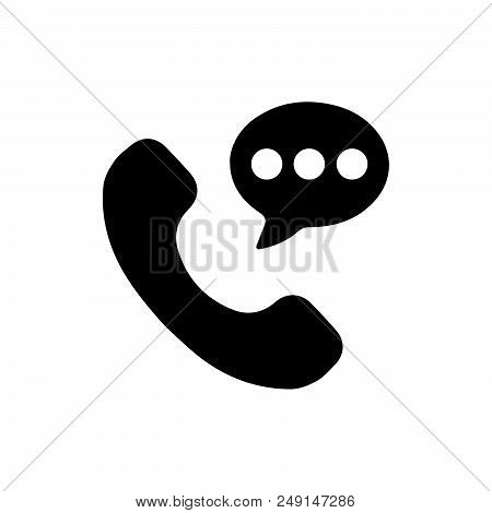 Telephone Conversation Icon That Can Be Used For Designing And Developing Websites, As Well As Print