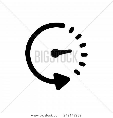 Time Management Icon That Can Be Used For Designing And Developing Websites, As Well As Printed Mate
